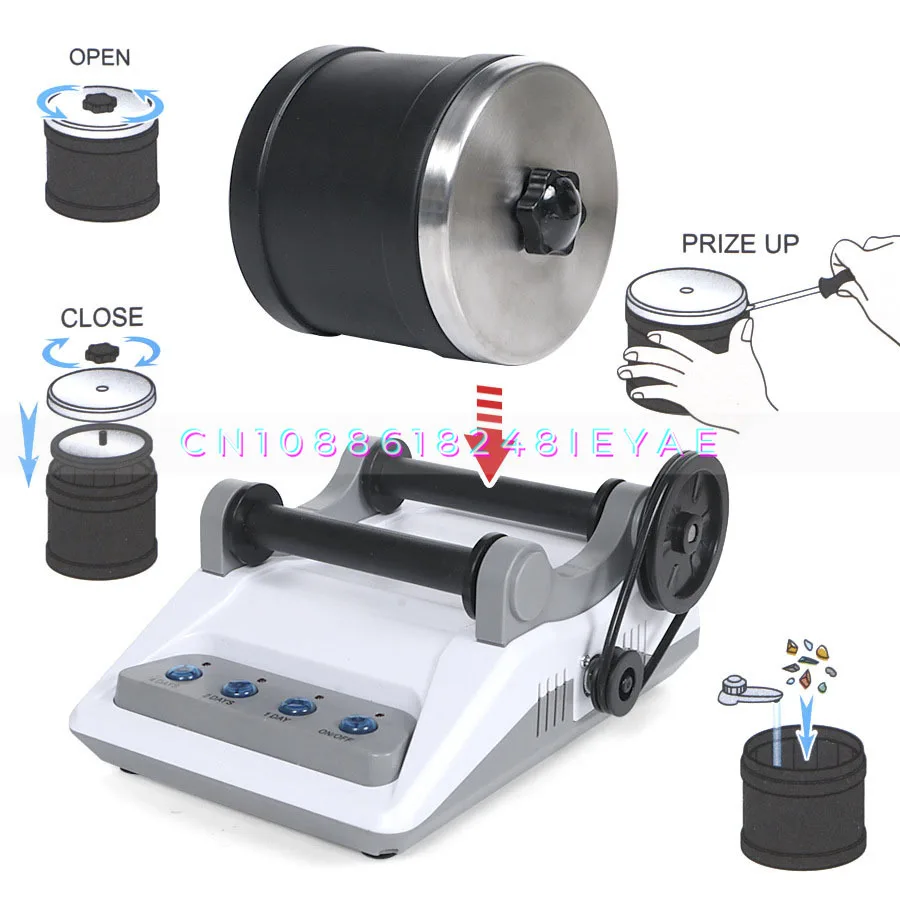 Professional Rock Tumbler Kit  Electric Gem Grinder Set DIY Stone Polishing Machine Rock Polisher for Kids and Adults