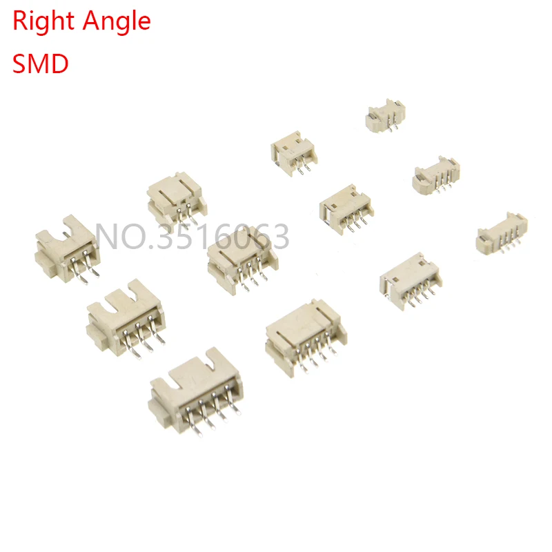 Lot de 10 connecteurs mâles SH/JST/ZH/PH/XH 1.0, 1.25, 1.5, 2.0