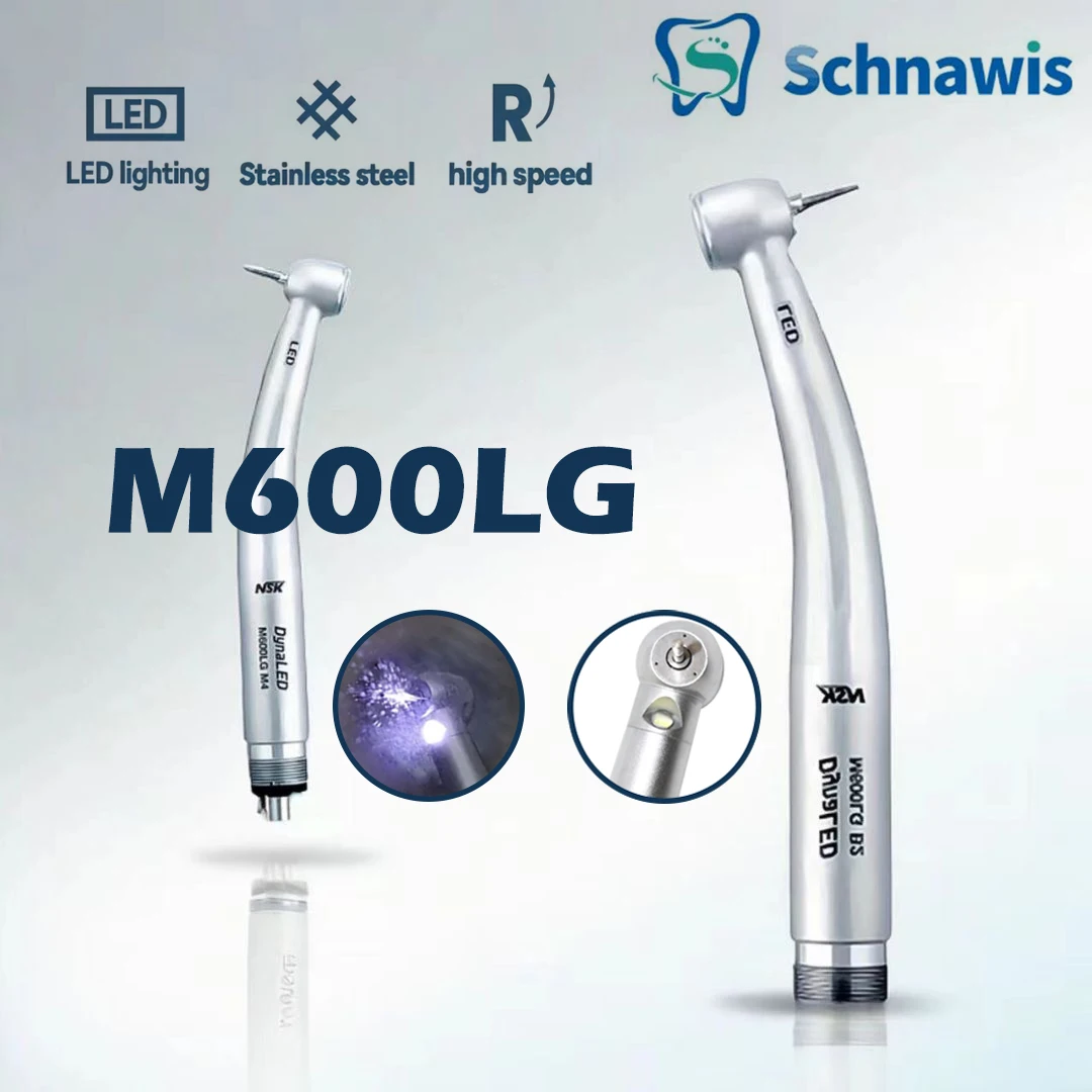 

Schnawis Handpiece Dental LED E-generator Push Button High Speed Handpiece Air Turbine Triple Water Spray Hand piece 4hole 2hole