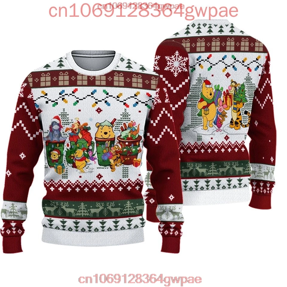 

Winnie the Pooh Ugly Sweater Disney Ugly Christmas Sweater Xmas Gifts Anime Eeyore Ugly Christmas Sweater2026