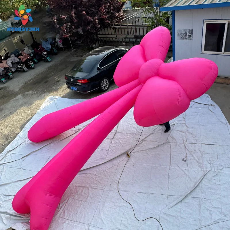 

Гигантский надувной розовый бант с веерообразным вентилятором - надувной воротник для украшения свадьбы и вечеринки.