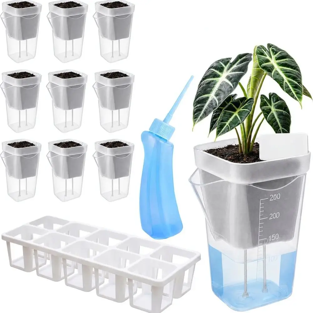 Succulent Planting Box Self Watering Nursery Pot With Tray Dry Wet Separation Container For Home Desktop Garden Supplies