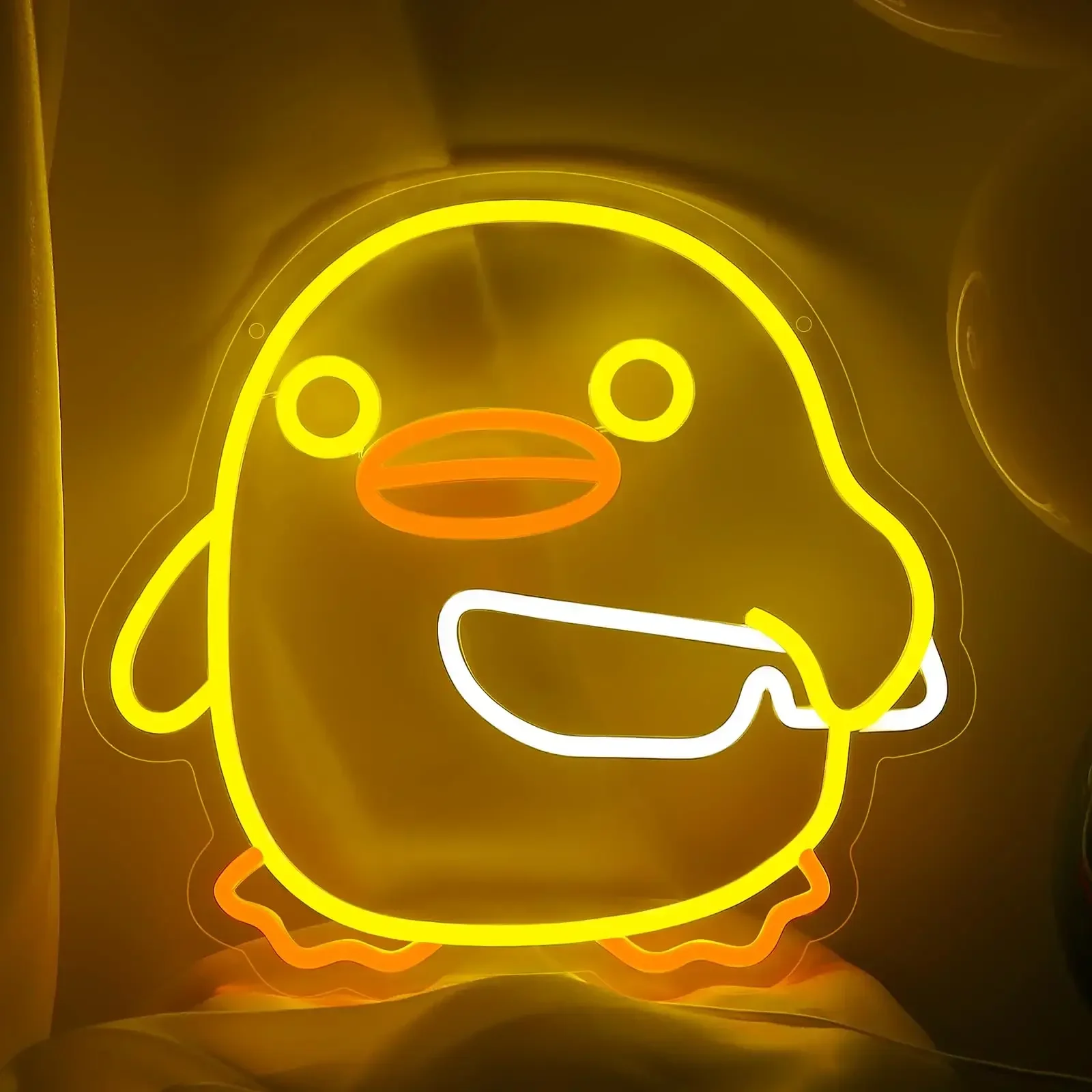 

Duck with a knife Neon Light Sign USB Dimmable LED Neon Sign for Bedroom Livingroom Club Bar Man Cave Party Gifts Wall Decor