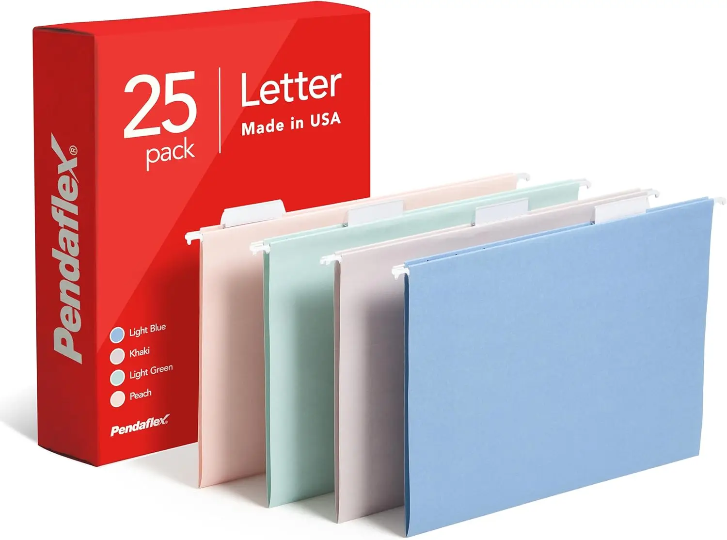 

Набор из 25 папок-конвертов формата Letter, разноцветные, с 5 вкладками, усиленные, с вкладками и вставками.