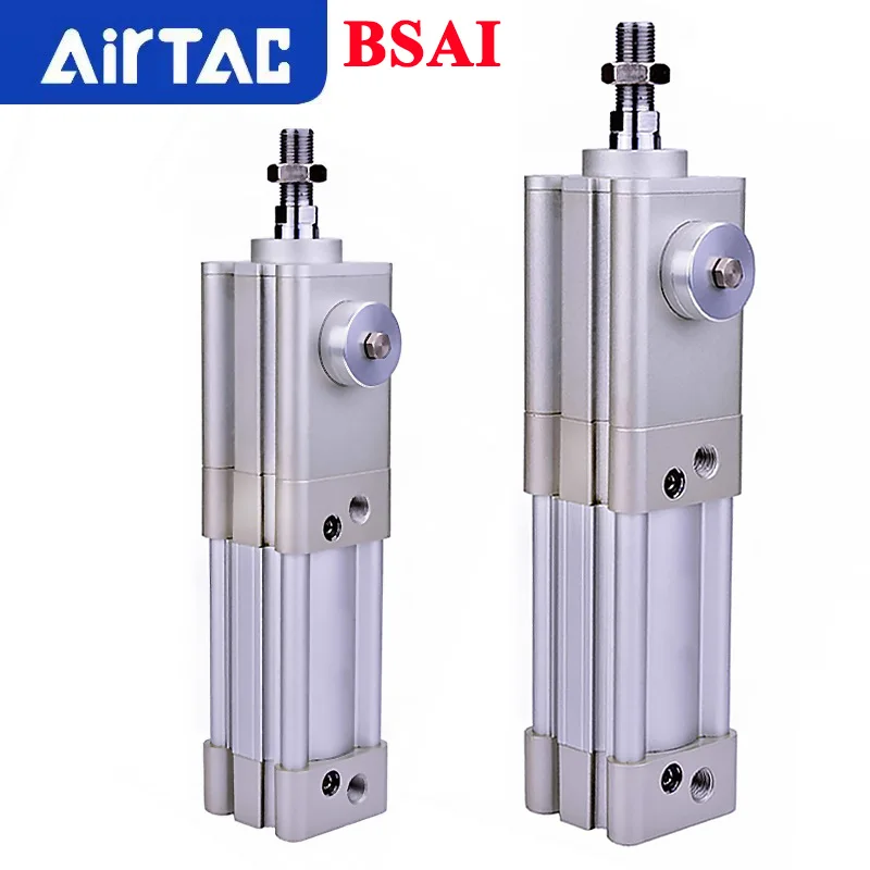 

AirTAC BSAI Encelasp Pneumatic Cylinder With Lock Double Acting Bore 32 40 50 63 80 100mm Stroke 25 50 100 300 500 800 1000mm-S