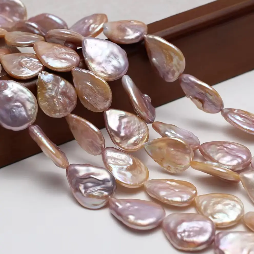 

Natural Freshwater Pearls 13x18mm AAA Purple Teardrops Baroque Pearl Bead Jewelry Make DIY Necklace Bracelet Accessories Wedding