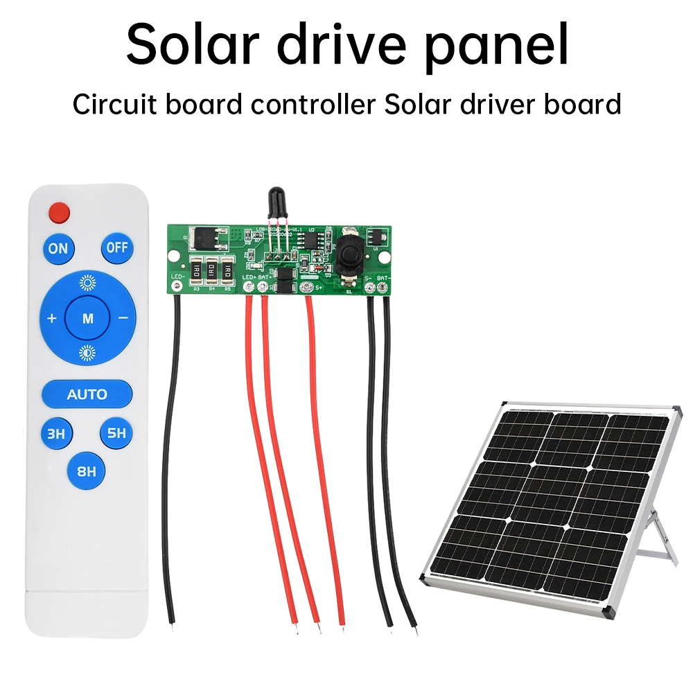 

3.2V 3.7V Solar Street Light Control Panel Circuit Board with Remote Control Solar Street Light Driver Board