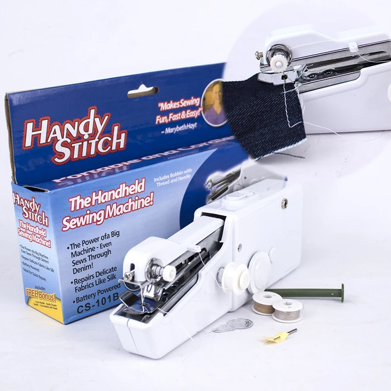 Portable Mini Sewing machine, Useful Portable Sewing machine, Handmade tool Accessories, Wireless Handheld Clothing