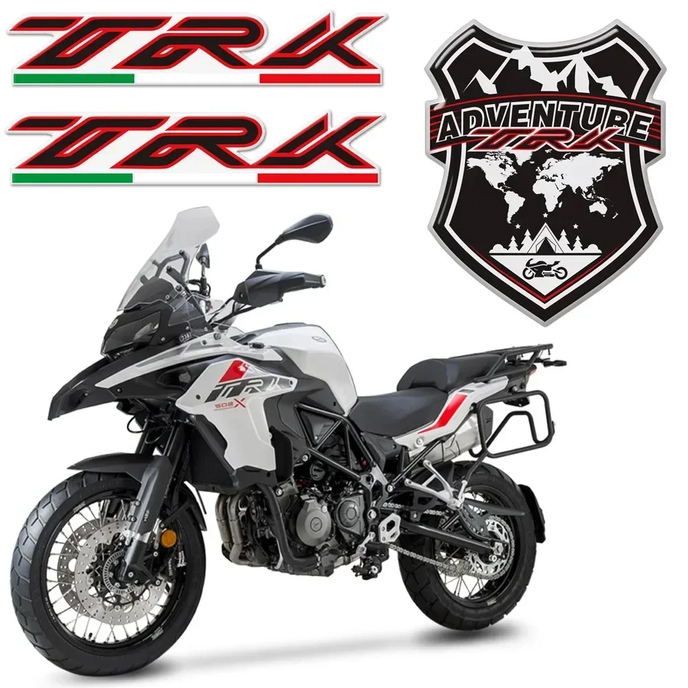 

For Benelli TRK502 TRK 521 Stickers Decal adhesive Tank Pad Emblem Protector Adventure Trunk Luggage Aluminum Cases