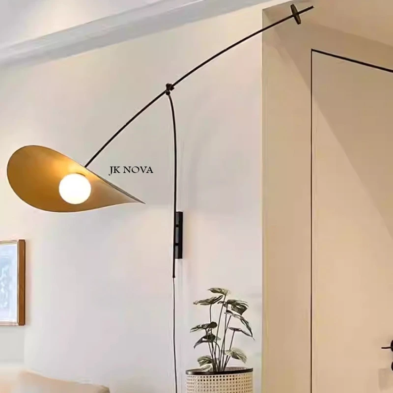 Nordeuropäische Wandleuchte mit langem Arm, kreative Retro-Wandleuchte für Wohnzimmer, Arbeitszimmer, Schlafzimmer, Nachttisch-Leseleuchte im industriellen Stil