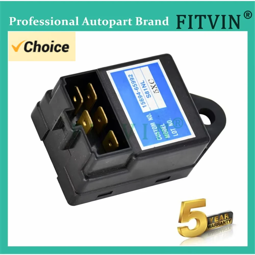 1pcs 1569465990 12V Lamp Glow Plug Timer 15694-65992 15694-65990 for Kubota for TC35 TC35D TC40 TC40D TC45 TC45D S81Nl