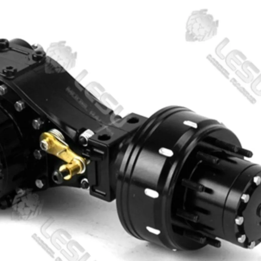 LESU المعادن التفاضلية الخلفية/الجبهة عجلة تخفيض المحور لتقوم بها بنفسك ترقية جزء ل 1/14 مركبة يتم التحكم بها عن بُعد TAMIYA قلابة لعبة مجسمة #5