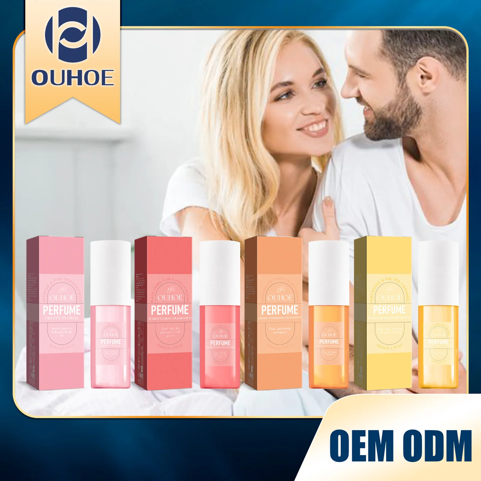 OUHOE Brazilian Perfume Women's Date Fresh, Natural, Lasting, Non Pungent Floral Perfume Body Spray 90ML