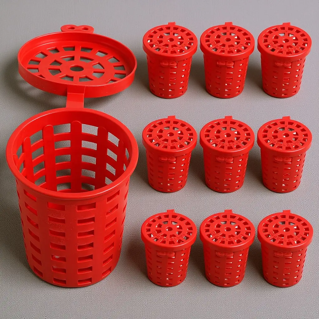 10Pcs Large Fishing Bait Cage Shrimp Crab Trap Holder Portable Fishing Feeder Outdoor Bait Box Basket Storage Container
