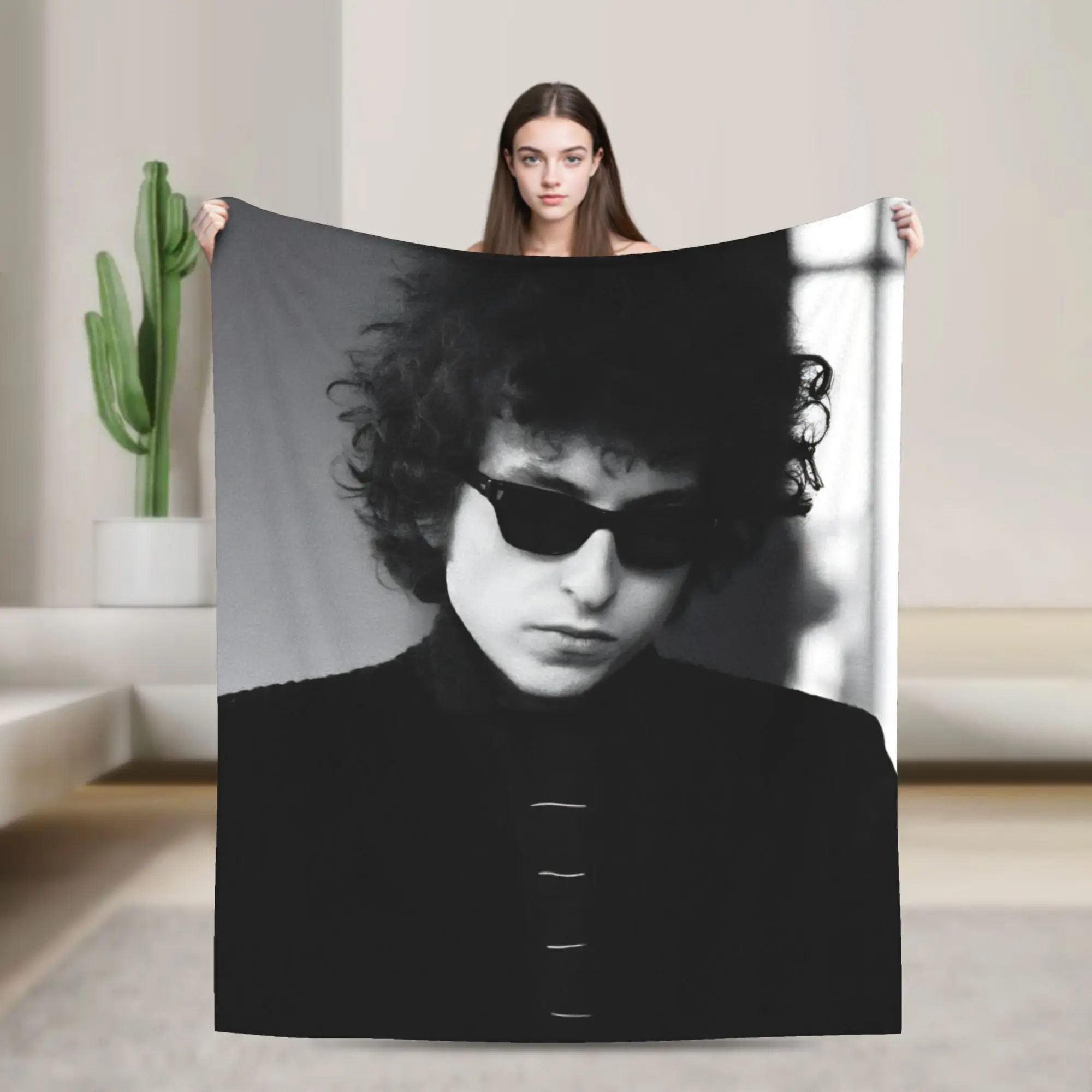 Bob Dylan Singer Blanket Multiple Sizes Soft and Lightweight  Throw Blankets for Couch Sofa and Bed