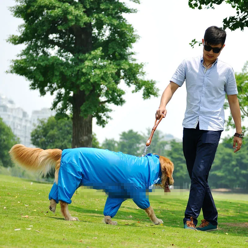 Big Dog Raincoat Large Dog Outfit Jumpsuit Waterproof Clothing Samoyed Husky Labrador Golden Retriever Dog Clothes Dropshipping