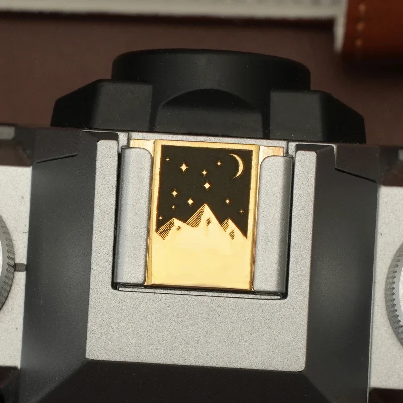 زر تحرير غطاء الحذاء الساخن النحاسي لكاميرا Fujifilm Leica Nikon Canon