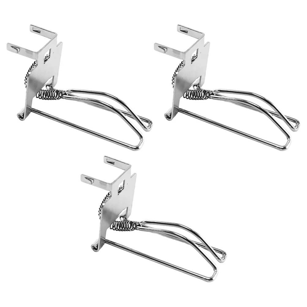 3 Pcs Cashier Box Clip Paper Clips Fixing Clamps Register Accessory Metal Money Tray Iron Supply Drawer Man