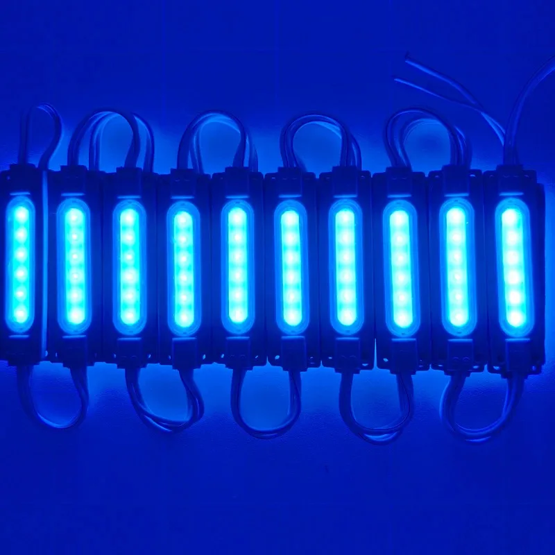 20 قطعة 6LED حقن مع عدسة COB LED وحدة إضاءة مقاومة للماء الخلفية الخلفية لعلامة قناة رسالة DC12V 2 واط IP68