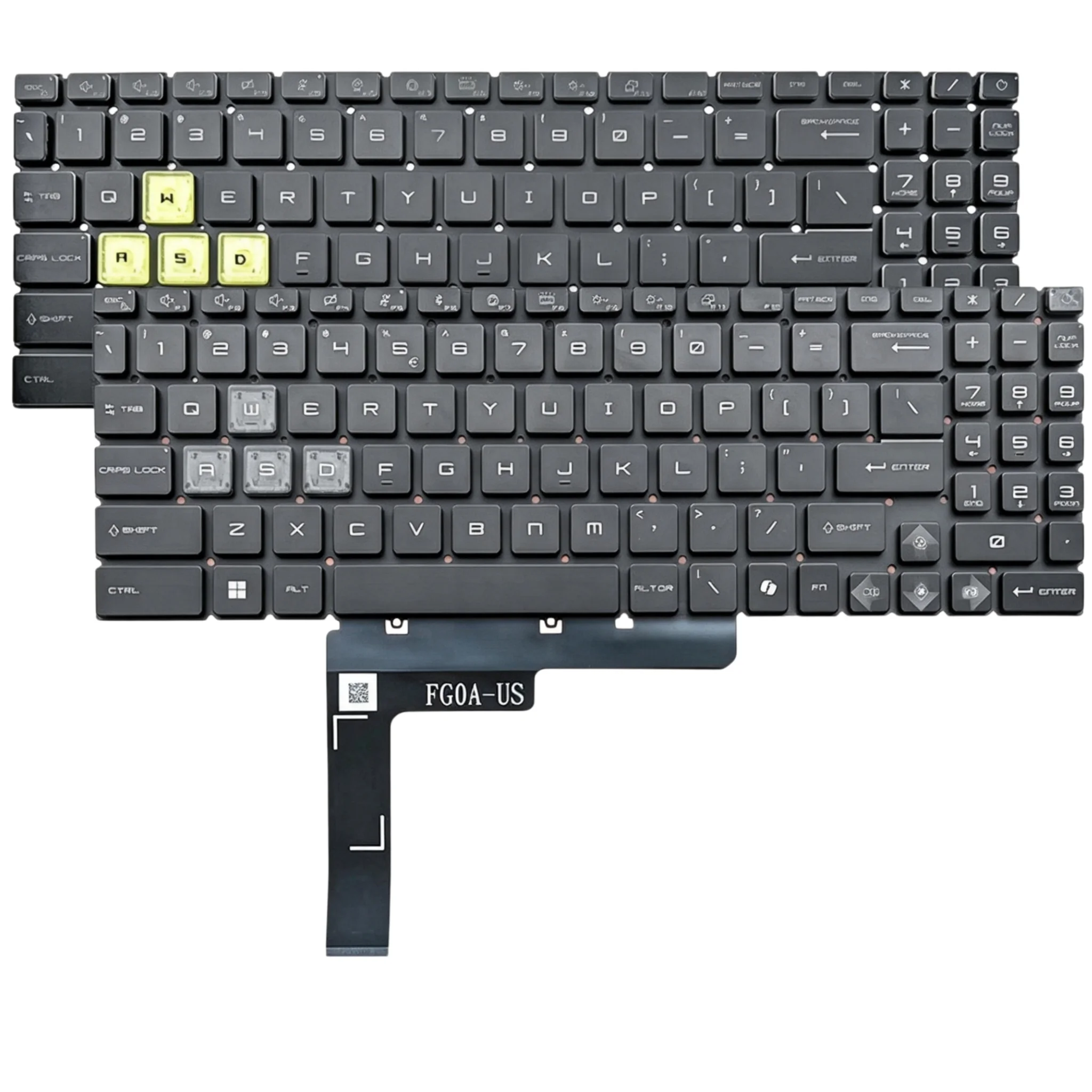 New For MSI Cyborg 15 A12V/A13V/A13U/A13VF Cyborg 15 AI A1V Crosshair 15 R6E B12UE ZKatana 15 PULSE 15 B13V backlit keyboard