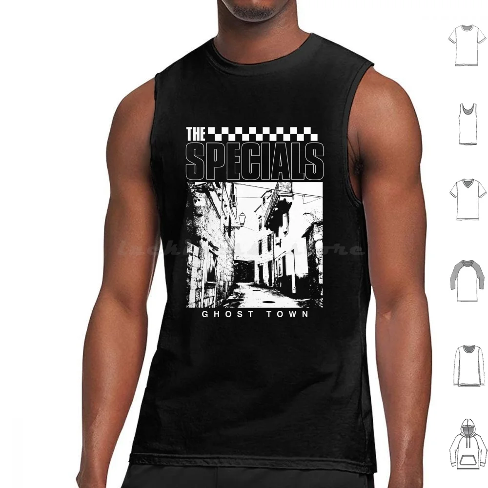 Ghost Town The Specials Tank Tops Print Cotton The Specials The Specials Ska Ska Music Rocksteady Two Tone Ghost Town The