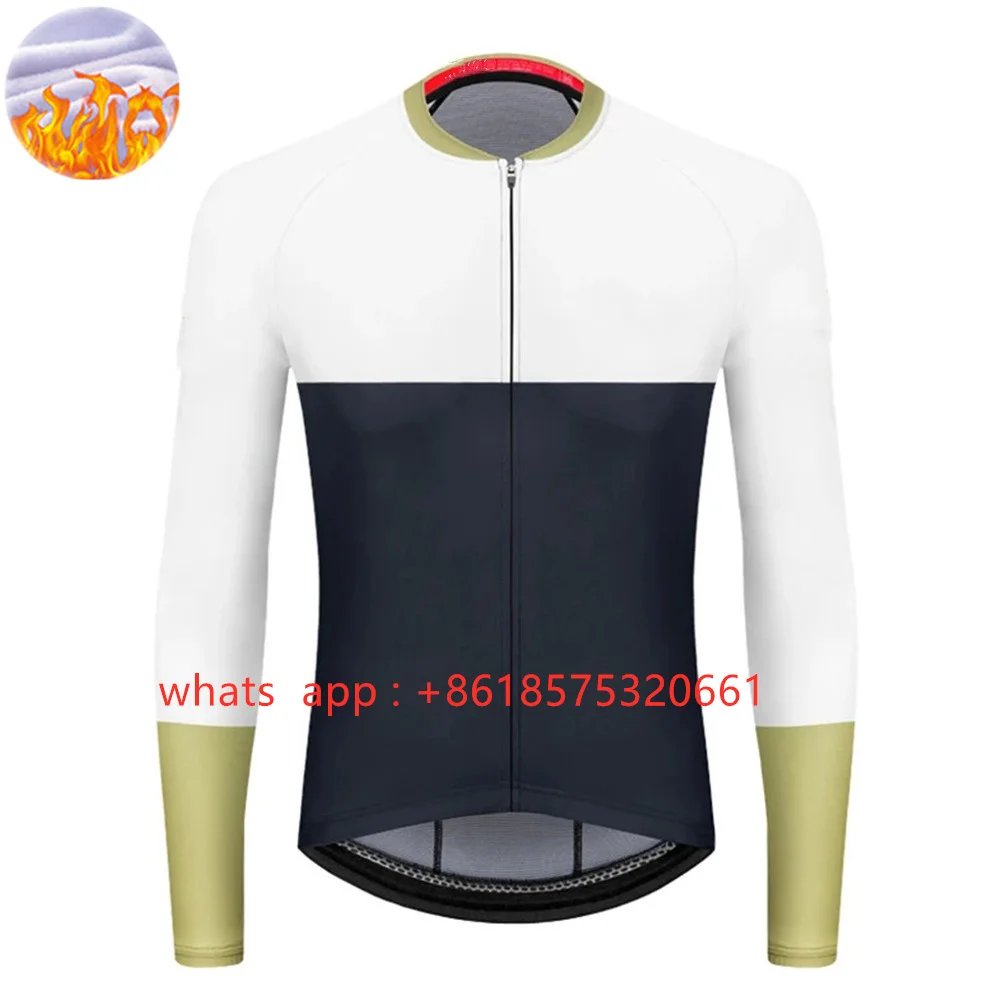 

2022 Spain Winter Thermal Fleece Cycling Clothing Men Long Sleeves Jersey Jacket Road Bike MTB Uniform Ropa Ciclismo Warm Jacket