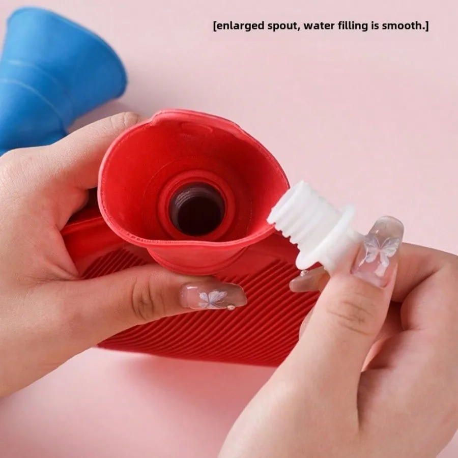 Rubber Water Injection Hot Water Bag Explosion Proof Warm Water Bag Inner Liner Winter Safety Anti Scalding Plush Warm Tool