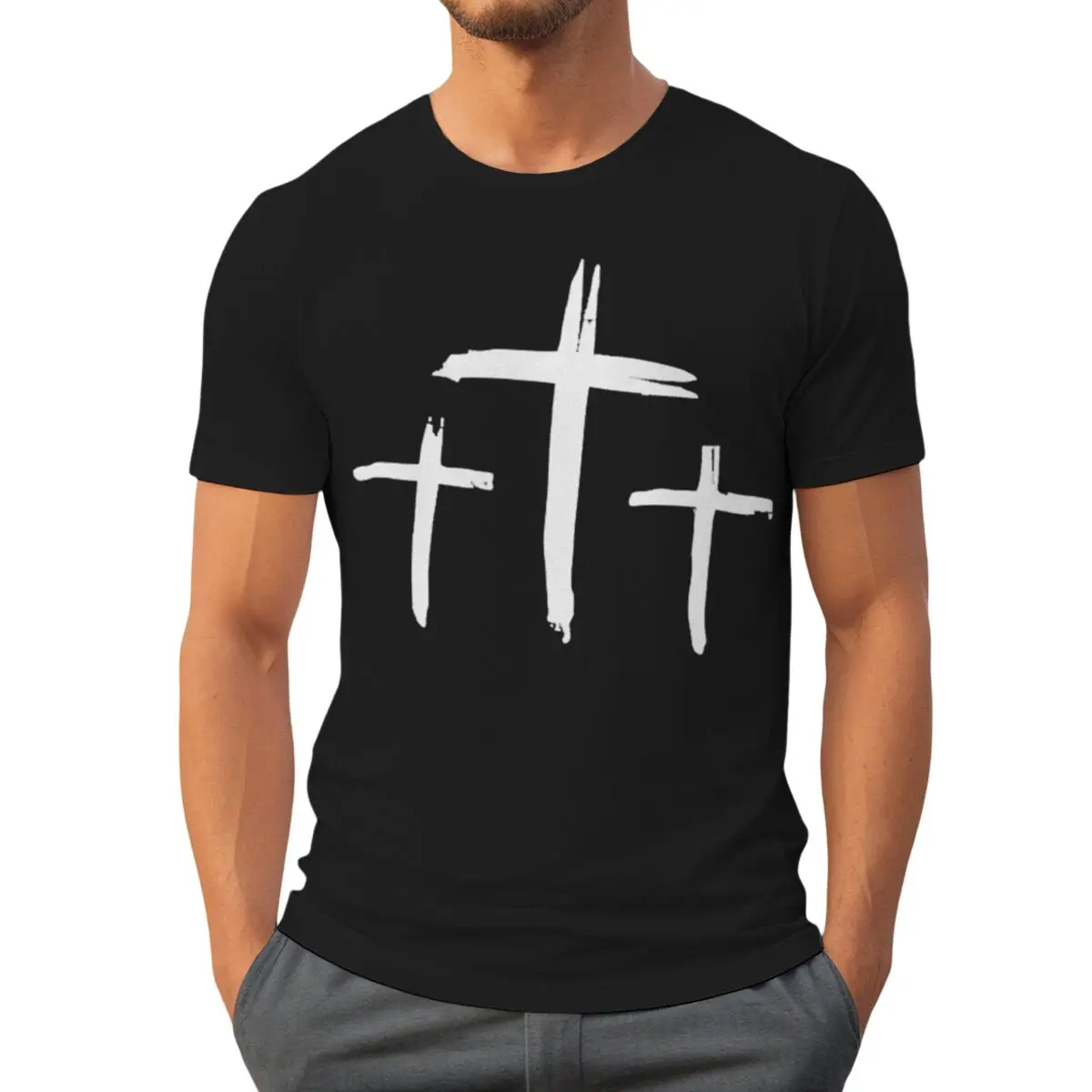 Summer Men's Jesus T-shirts Casual Luminous Style Innovative Personality Short  Sleeve Streetwear Women Christianity Tshirts