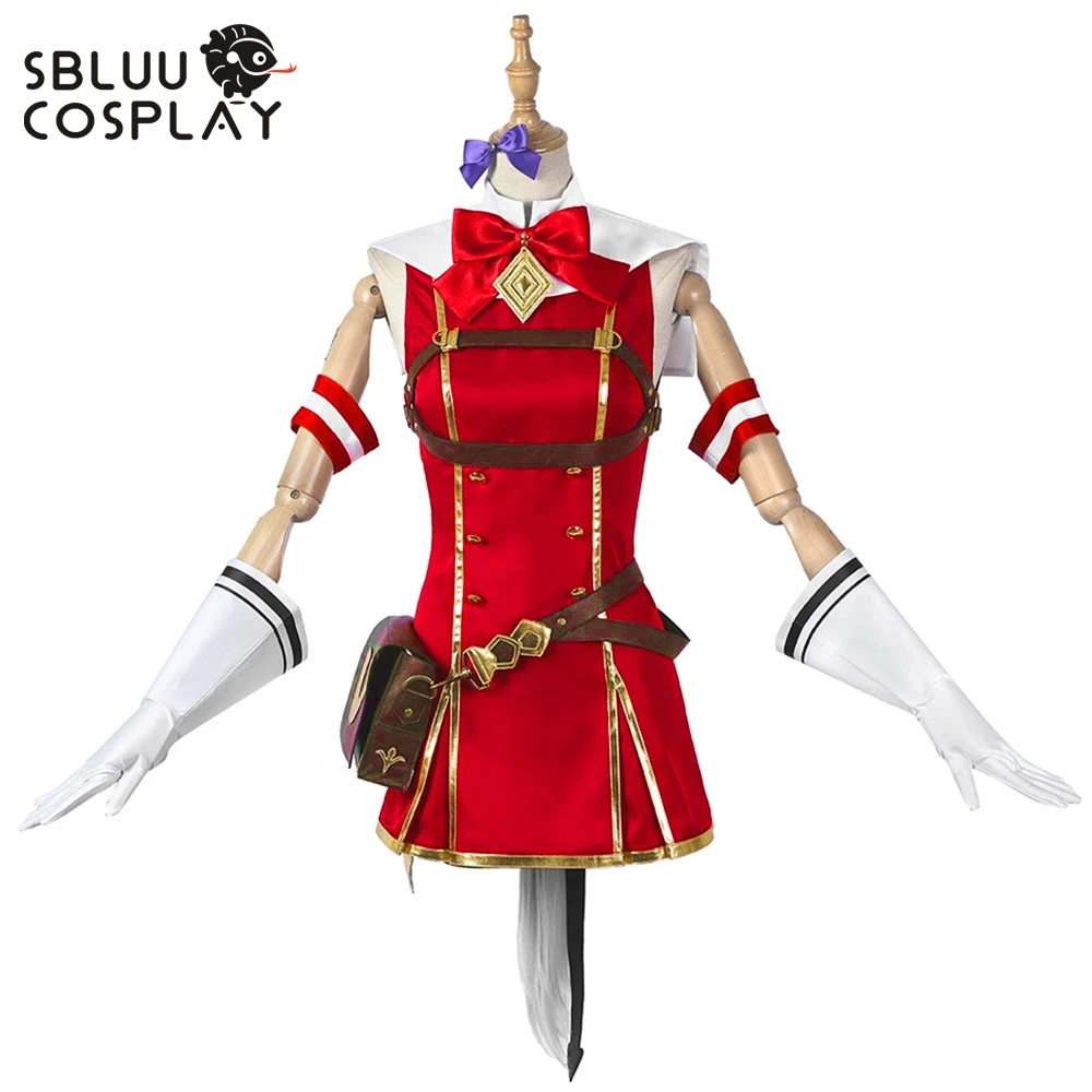 

SBluuCosplay UMPD Cosplay Gold Ship Cosplay Costume Red Dress Outfit Halloween Custom Made