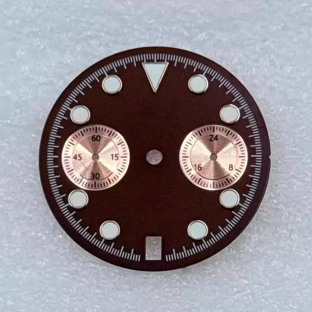 29,5 мм VK63 циферблат зеленый светящийся S циферблат стрелки часов указатель подходит для VK63 VK64 кварцевый механизм аксессуары для часов новые цвета