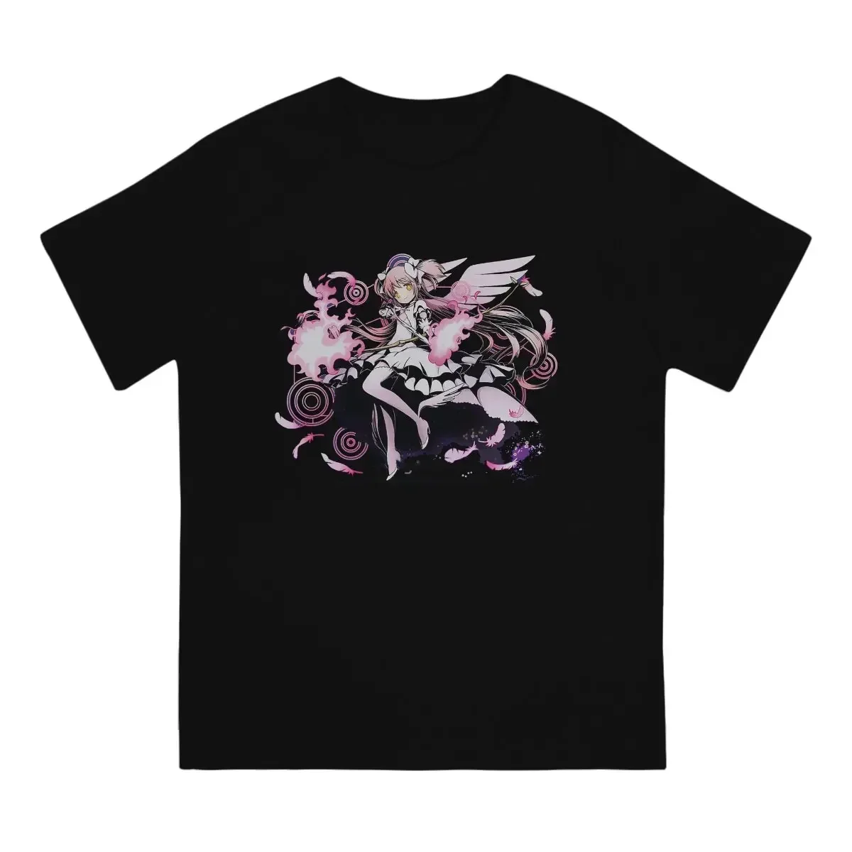 God Madoka Essential Men TShirt Puella Magi Madoka Magica Anime Crewneck Tops 100% Cotton T Shirt Funny High Quality Gifts