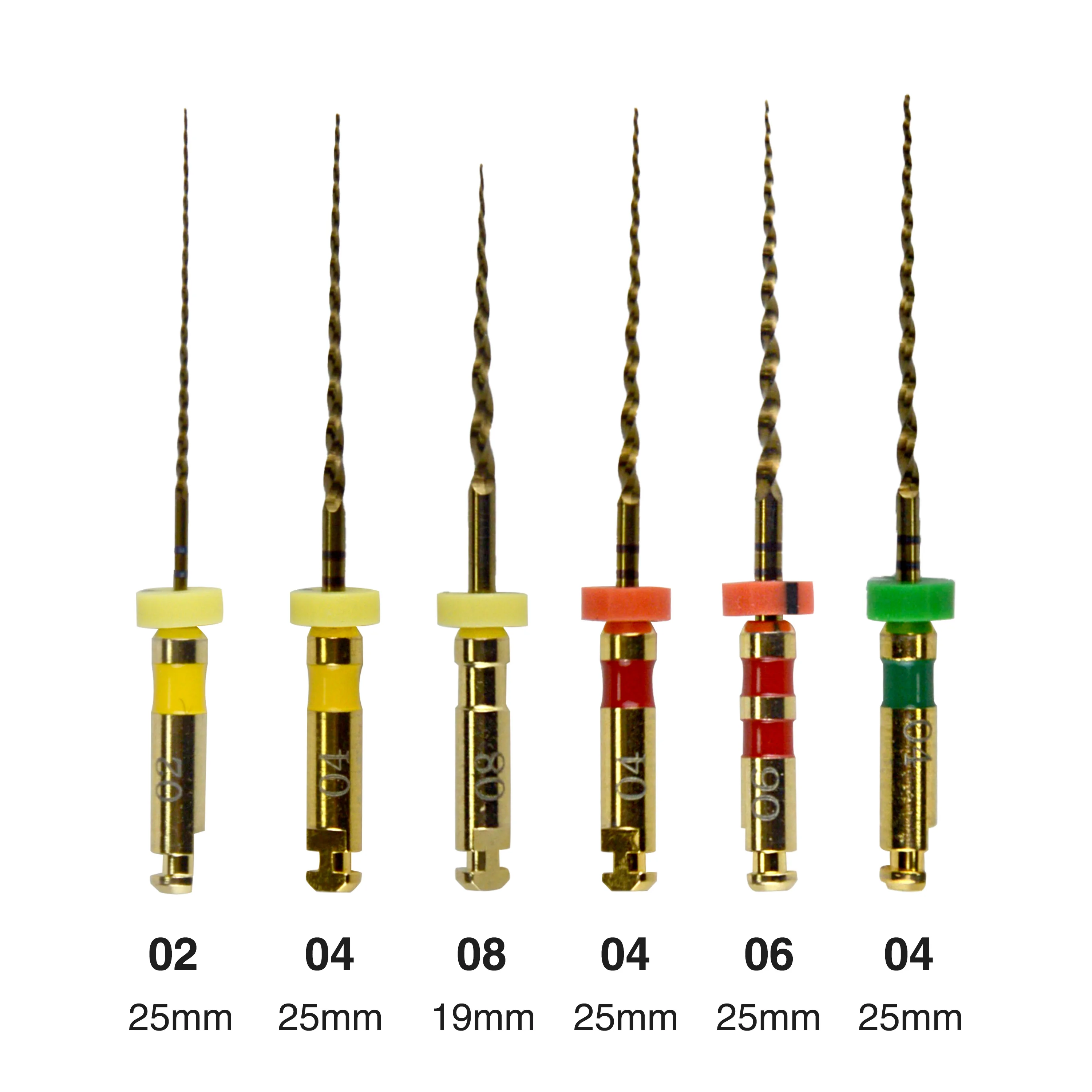 Endo file E-FLEX gold root canal file dental treatment tool rotary activation using dental pulp nickel titanium file instruments