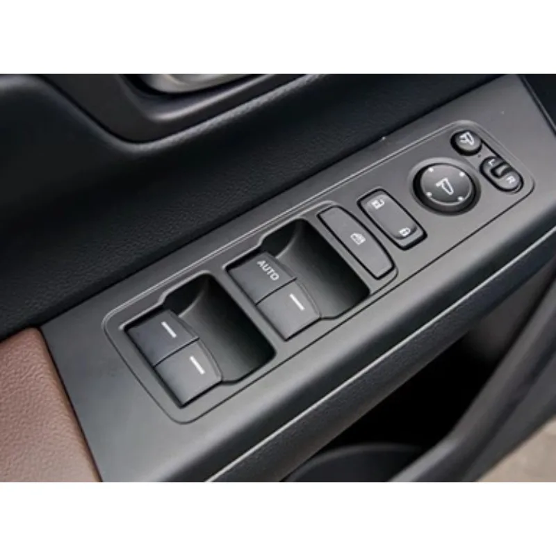 Electric Window Glass Lifter Switch Trim Panel Button Covers Black for Honda CRV Breeze 2023-2025 Surface Wear Resistance