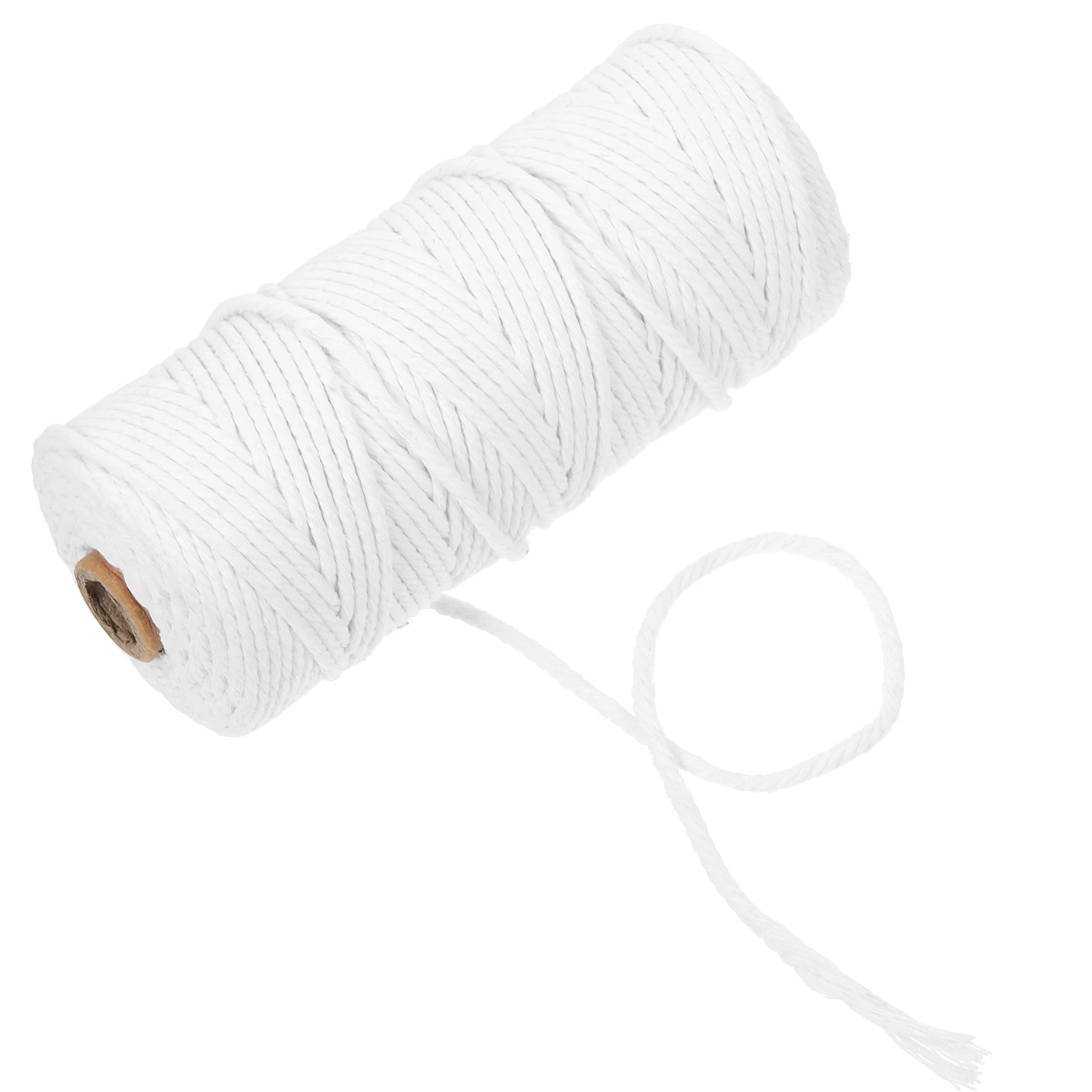 Hilo tejido a mano de algodón, cordón de encuadernación Natural fuerte para manualidades, cuerda de cocina, hilo de cocina, decoración para envolver regalos, manta colgante artesanal