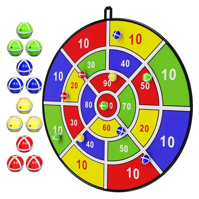 Set da gioco da tavolo per freccette per bambini da 29 pollici con palline da bastone Divertimento per interni ed esterni Giochi per feste per compleanno, Natale, regalo di Halloween