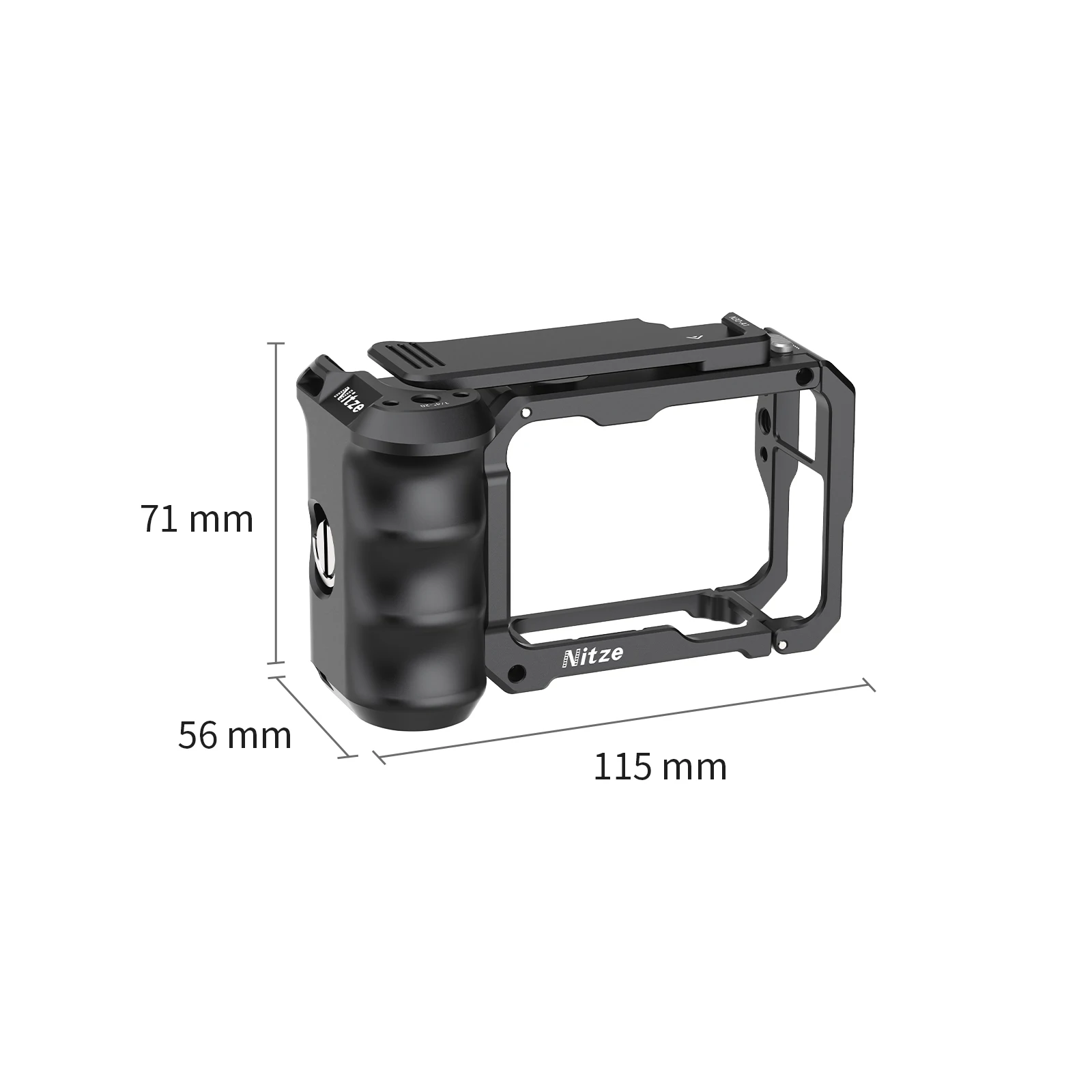Nitze Aluminum Alloy Cage with Built-in Grip for 360 Ace Pro 2 / Ace Pro / Ace Camera
