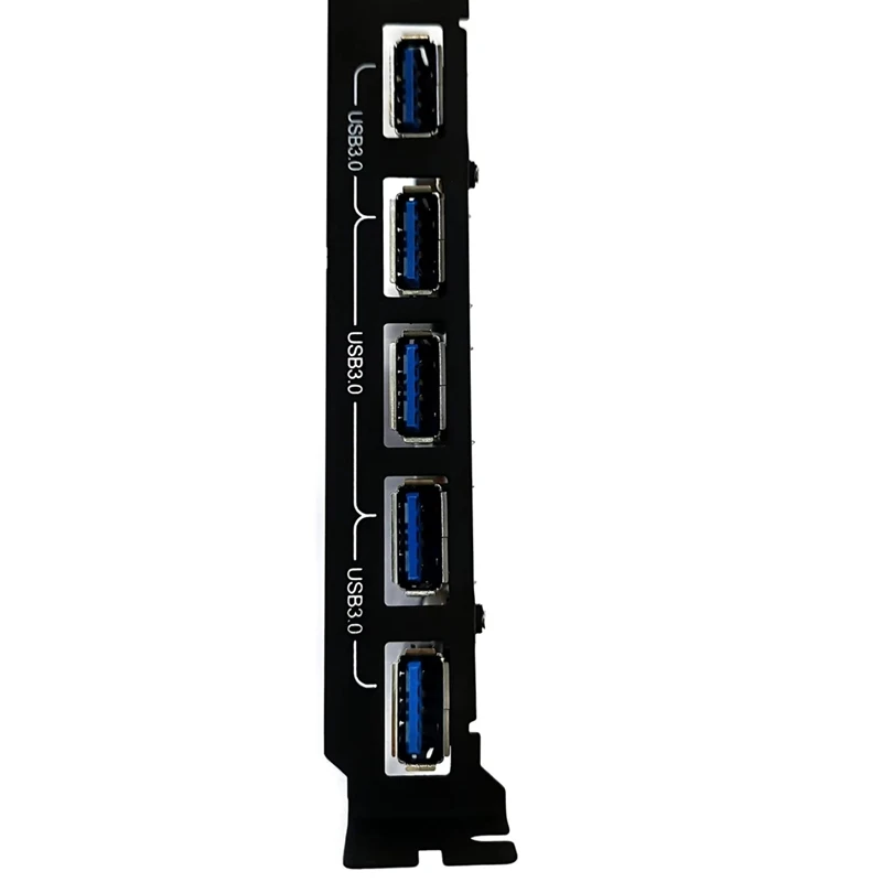 PCI-E To Type-C (2),Type-A (5) USB 3.0 5-Port PCI Express Expansion Card,Pcie USB 3.0 Fast Charging Card Expansion Card