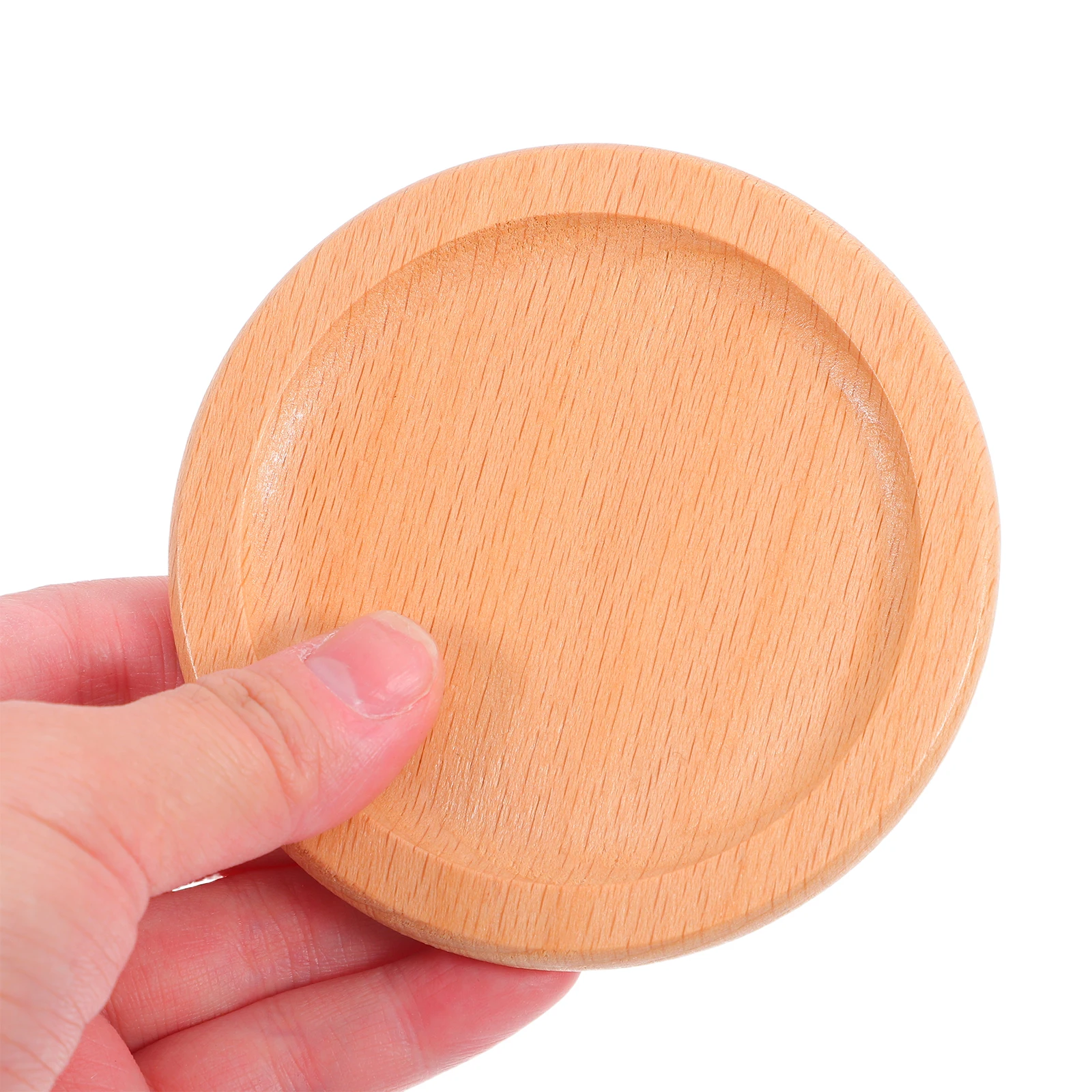

1PCS Vintage Wooden Cup Mat for Coffee Table Drinks Cup Desk Mat with Coaster Holder Environmentally Friendly
