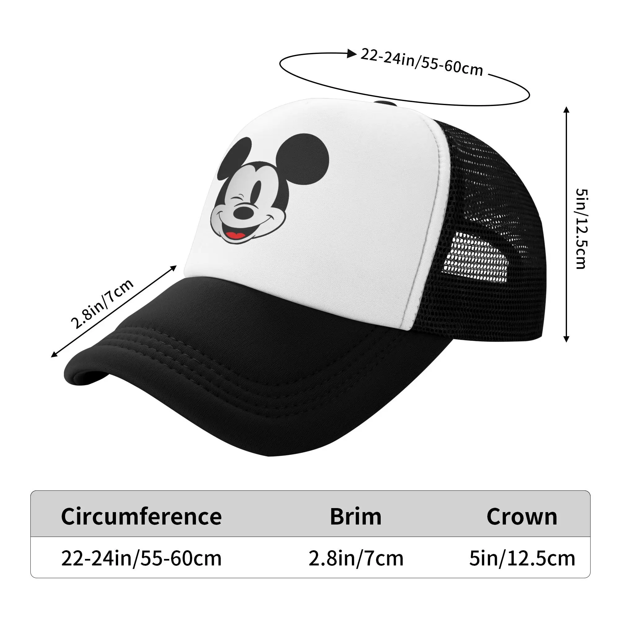 

Summer Sun Hats crazy mouse Mickey Mouse Baseball Cap Fitted Retro Trucker Hat Summer Men Adult Outdoor Gym Baseball Caps