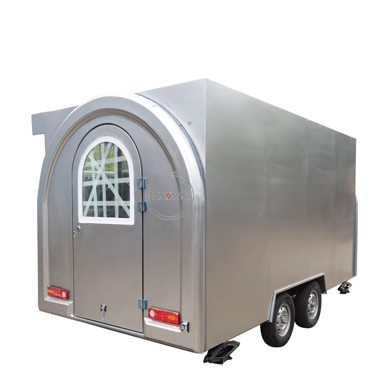 Coffee Service Cart Food Kiosk Outdoor Restaurant Pizza Food Truck Hot Selling Fast Food Trailer Street Mobile Kitchen