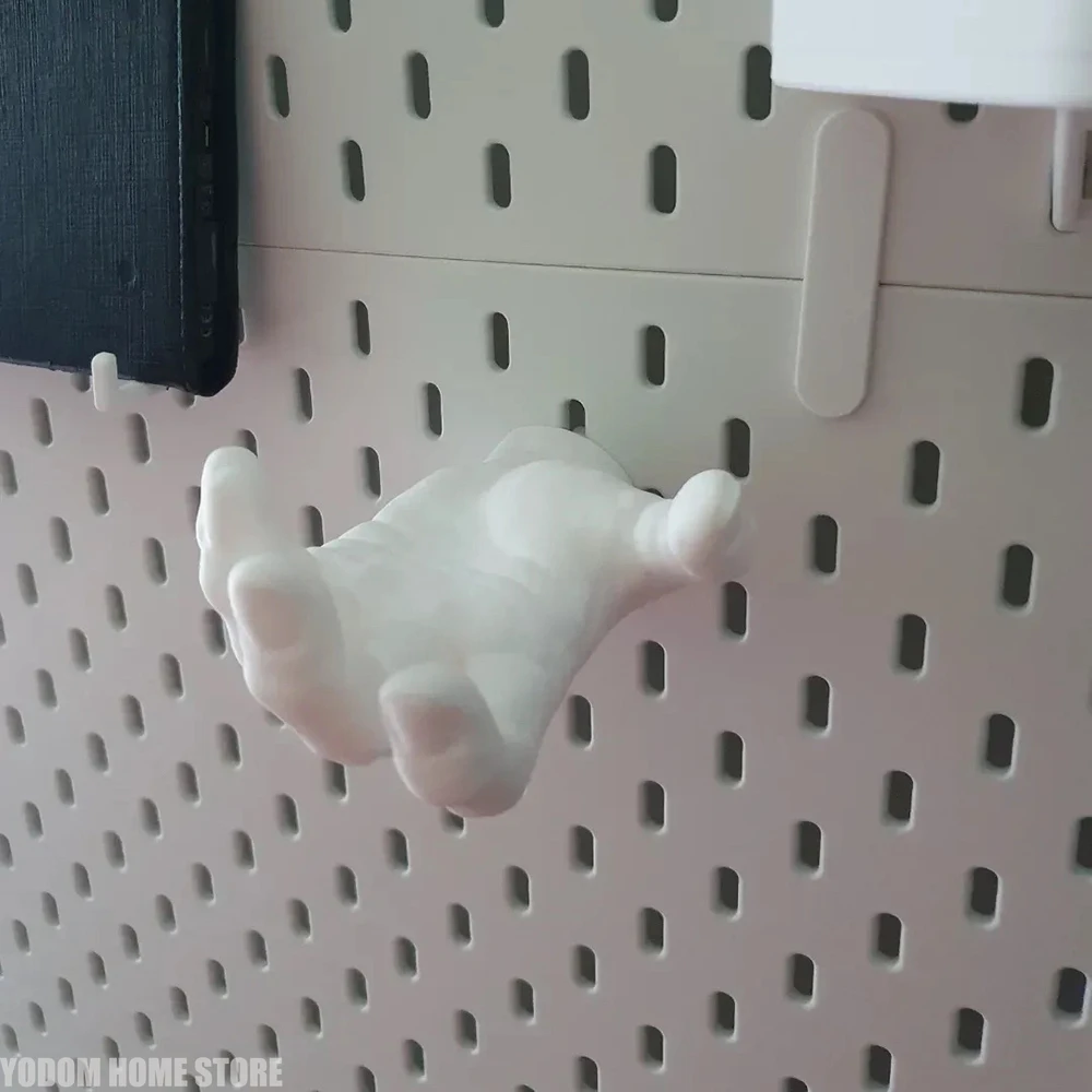 خطاف يد مضحك لساعة IKEA SKADIS - حامل قلادة وساعة مطبوعة ثلاثية الأبعاد، هدية فريدة لتنظيم المكتب