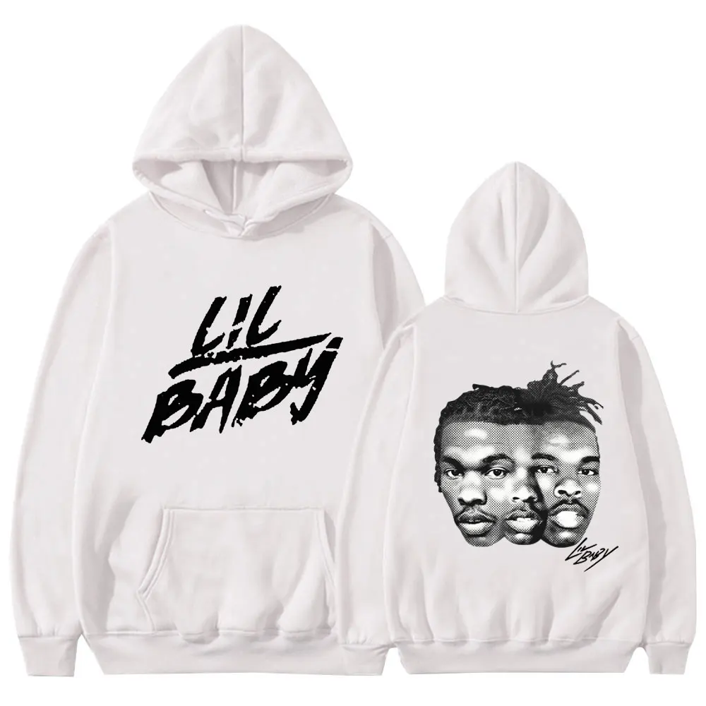 Rapper Lil Baby Graphic Hoodies Men Women Retro Hip Hop Gothic Fashion Harajuku Autumn Sweatshirt Loose Hoodie Streetwear Tops