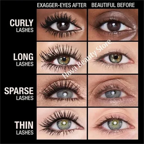 Imagen 2 del producto Máscara para alargar pestañas, resistente al agua, larga duración, sedoso, extensión de pestañas negras, maquillaje, belleza, cosmético coreano