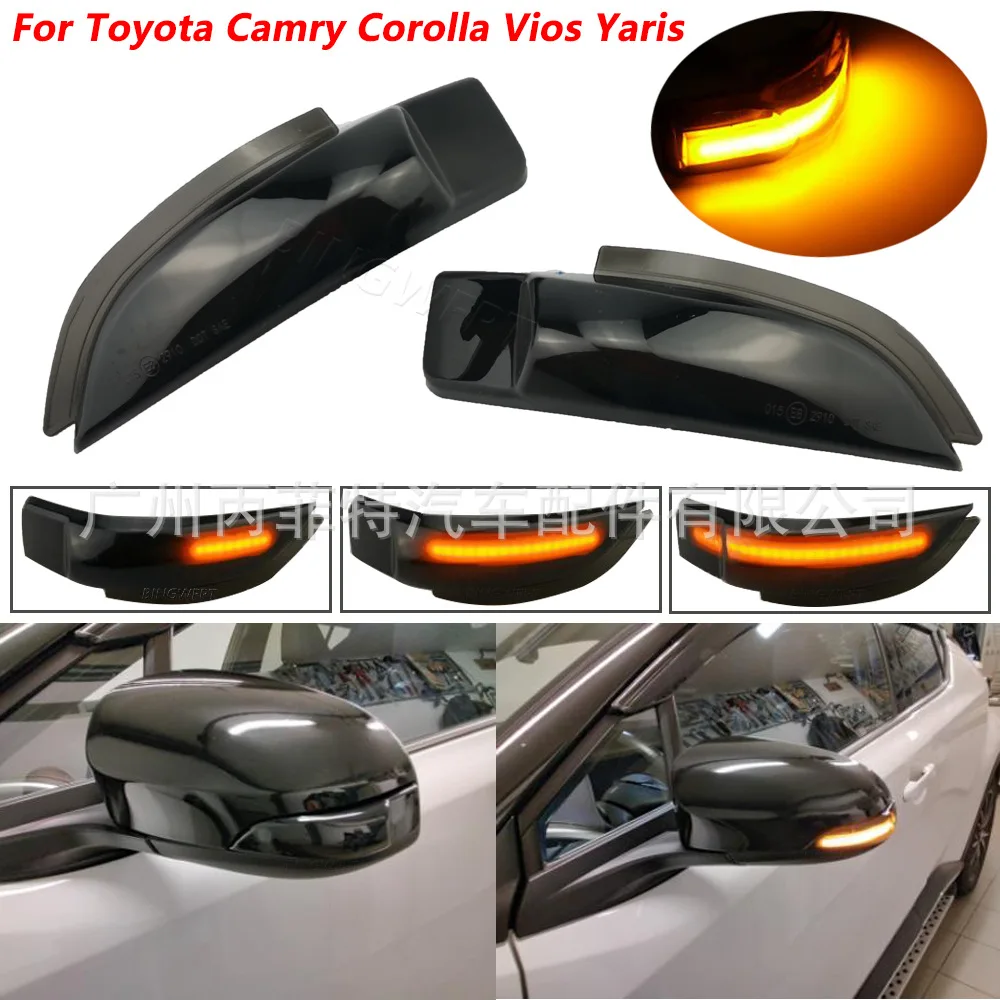 2pcs For Toyota Prius C Camry Corolla LED Mirror Turn Signals