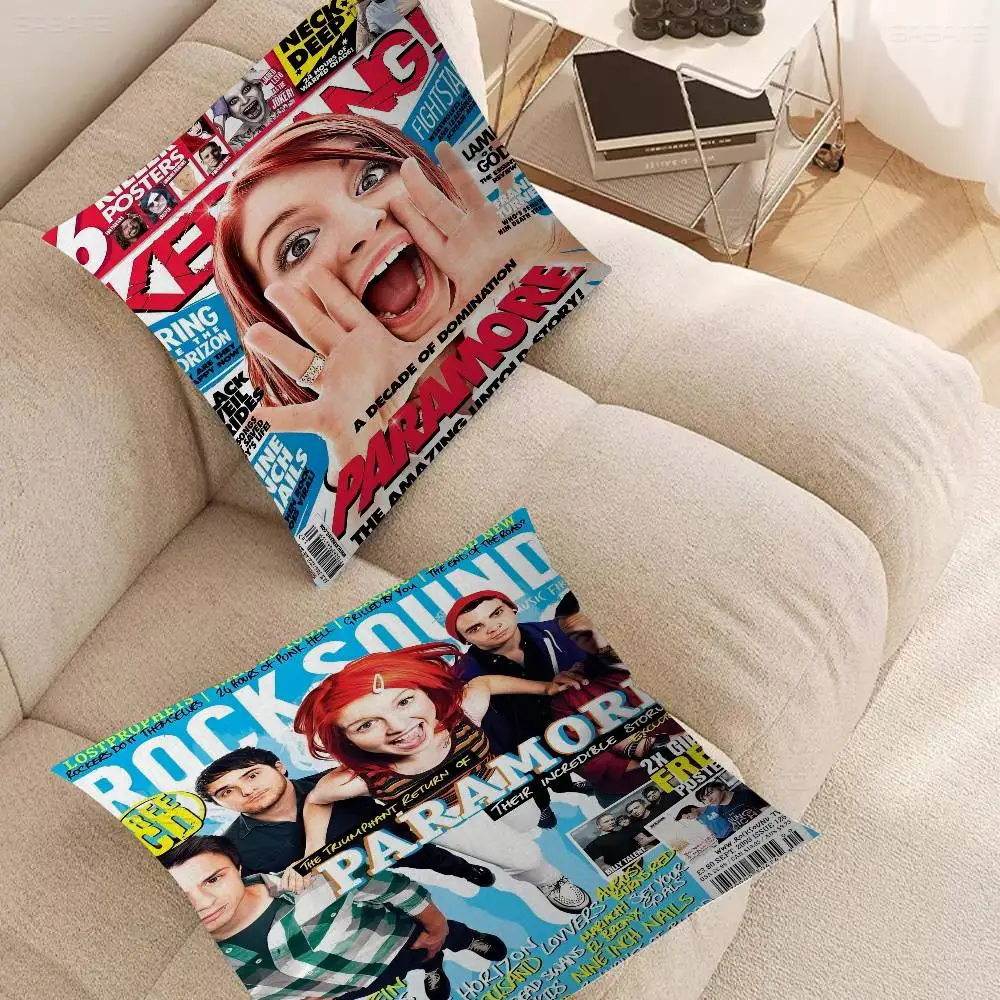 Paramore Band Cushion Cover Pillowcase Upholstery Sofa Throw Pillow Home Decor Pillowcas