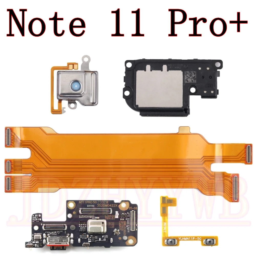 Earpiece Loudspeaker Charging Port Board For Xiaomi Redmi Note 11 Pro+ Note11Pro+ 5G Volume Bottom Main Motherboard Flex Cable