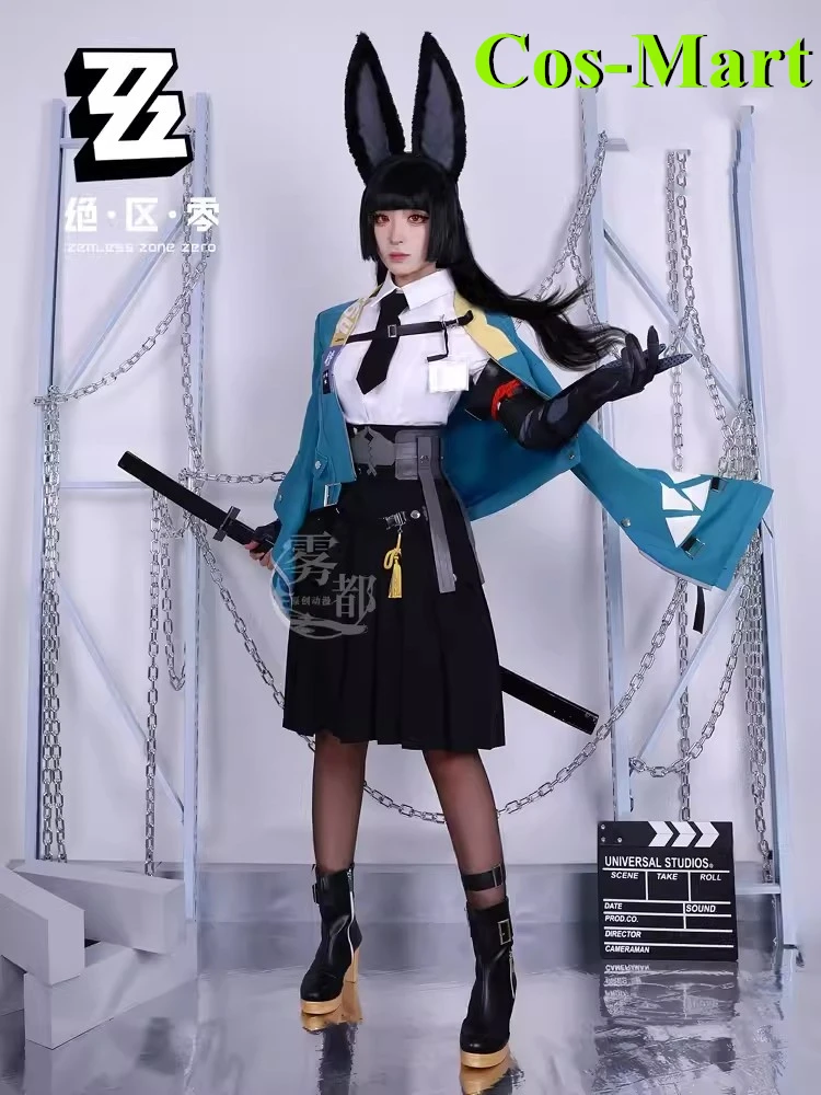 Cos-Mart Game Zenless Zone Zero Hoshimi Miyabi Cosplay Costume Gorgeous Sweet Maid Skirt Activity Party Role Play Clothing XXXL