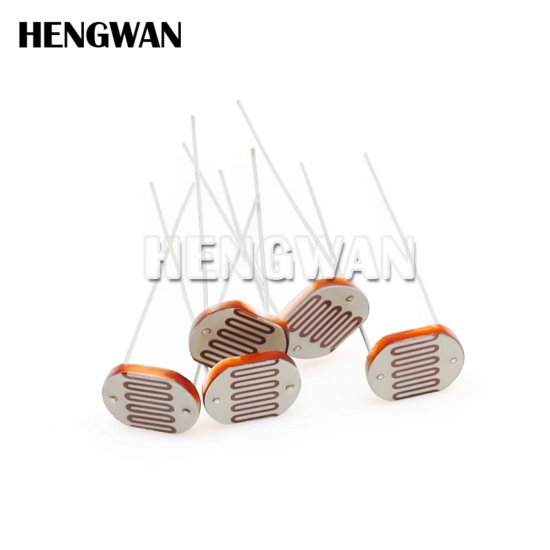 5pcs 12528 Light Dependent Resistor LDR 12MM Photoresistor Photosensitive GL12528 Photoconductive resistance