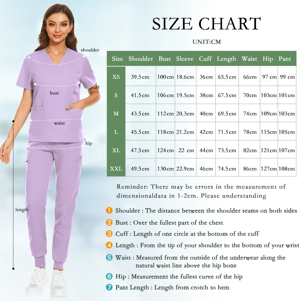 Uniformes médicos de cintura elástica para mujer, traje de enfermería, uniforme de Spa, ropa de trabajo de esteticista, médico, Hospital, Unisex