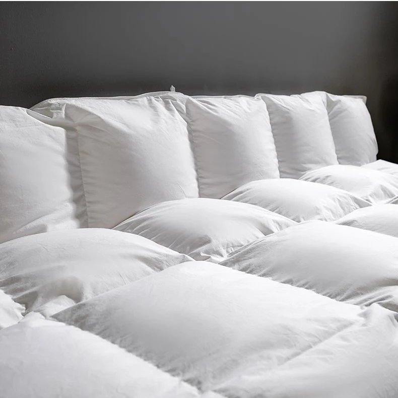 100% White Goose Down Duvet Winter Comforter Thick King Size Luxury Quilts For Bed Warm Hotel Quilt 1.5*2/1.8*2.2/2*2.3/2.2*2.4m
